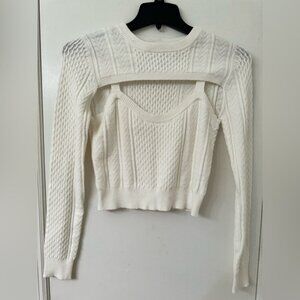 Forever 21 Sweater Top - White Size M